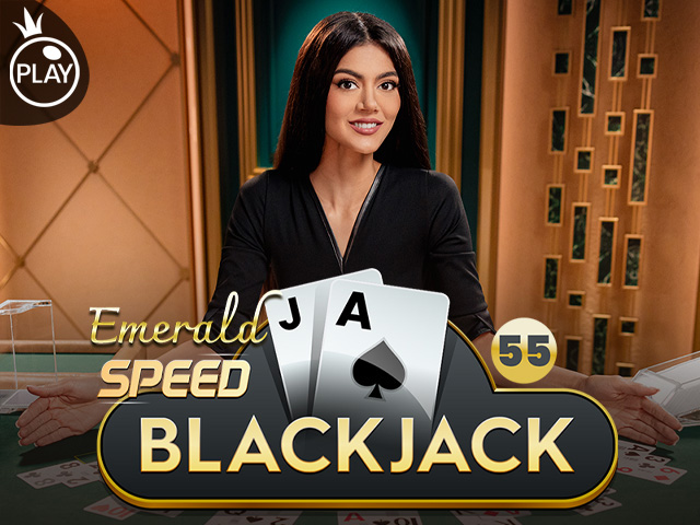 Speed Blackjack 55 - Emerald Arcades  (Pragmatic Play Live)