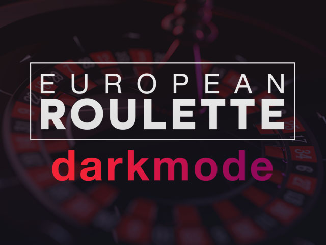 European Roulette - Dark mode Table Games  (Games Global)